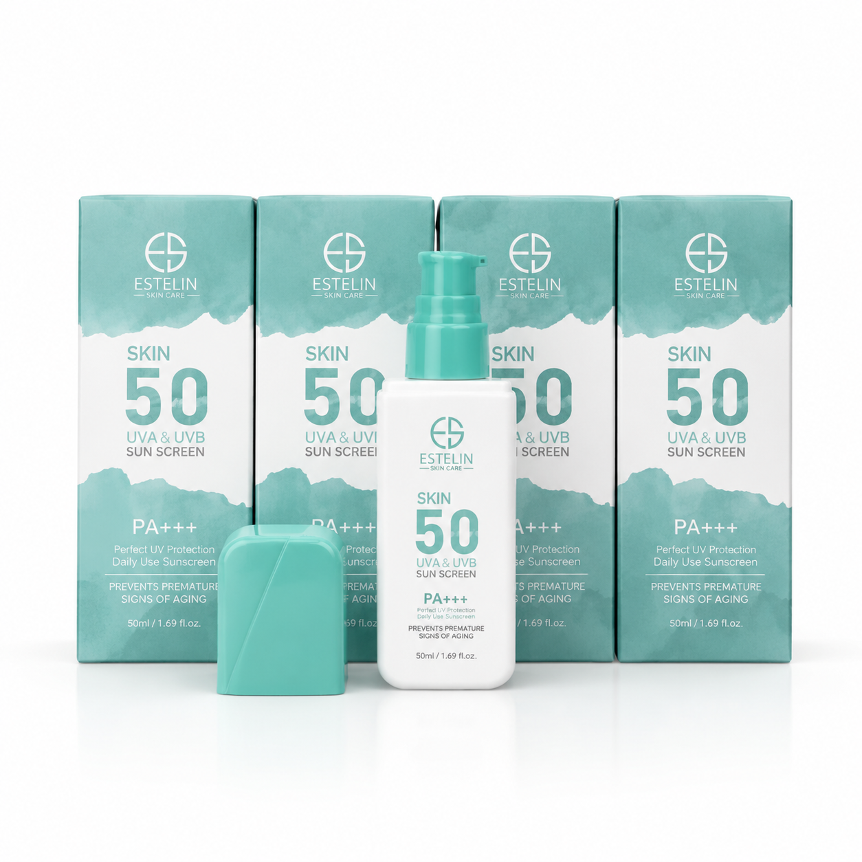 لوسیون ضدآفتاب استلین SPF50 مرطوب کننده و آبرسان