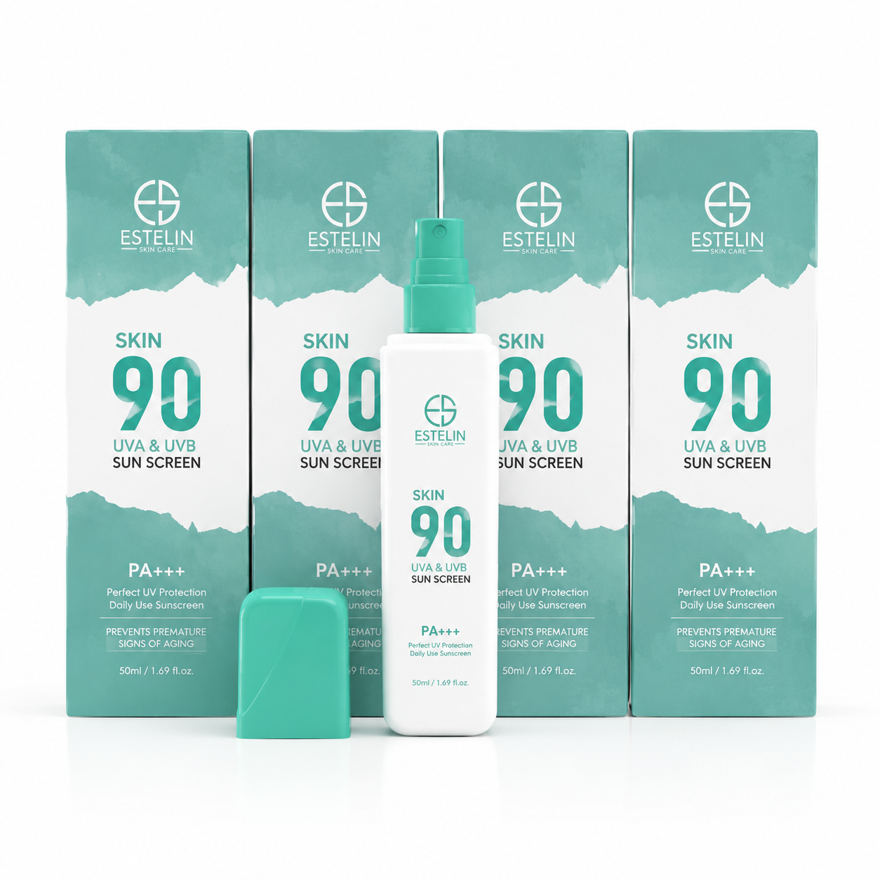 لوسیون ضدآفتاب استلین SPF90 مرطوب کننده و آبرسان